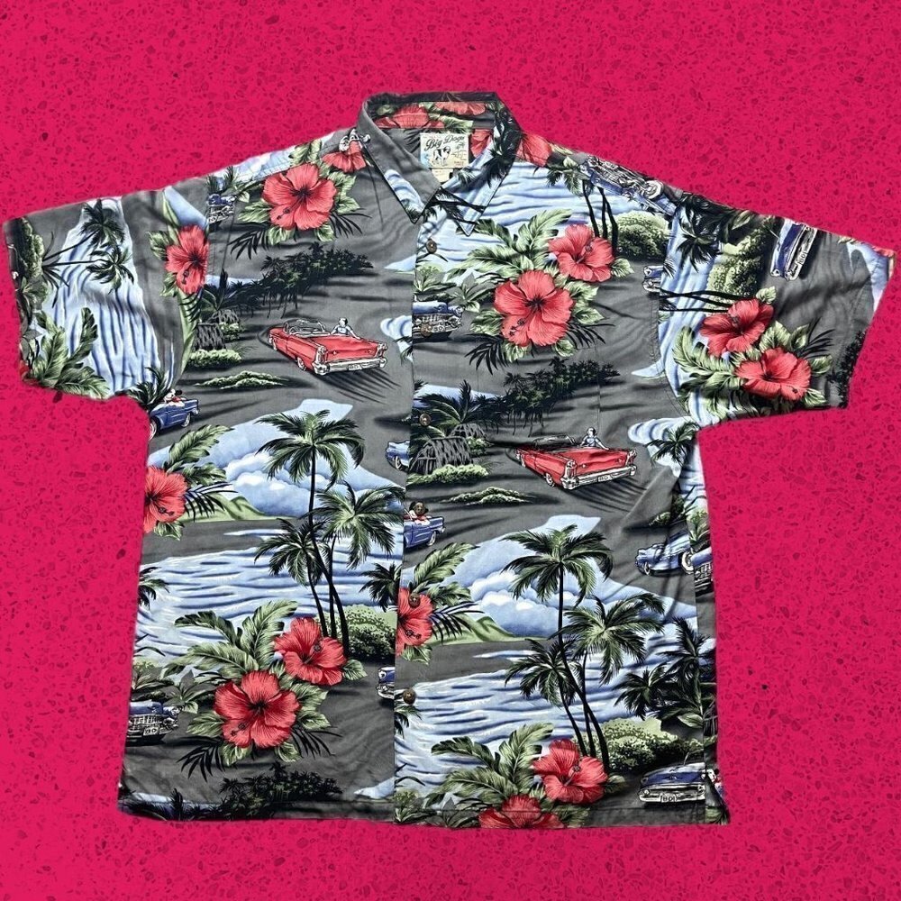 Vintage big dogs button shirt